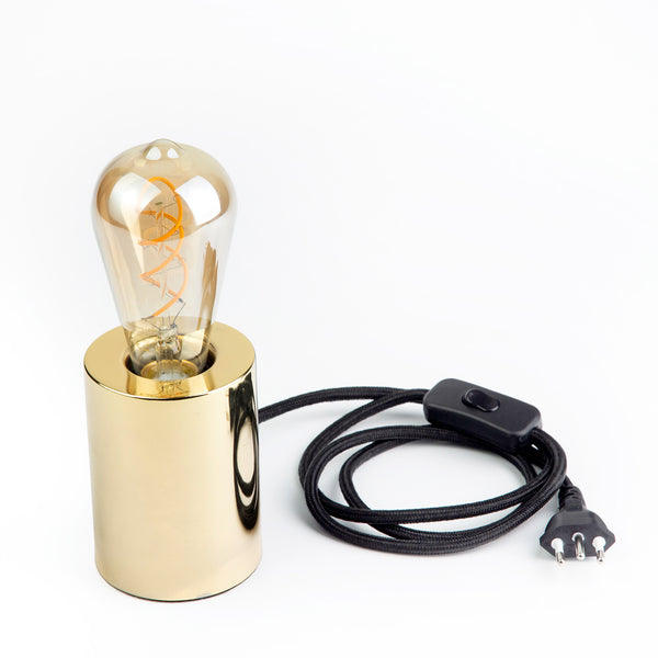 ABAJUR TUBETTO TAMANHO PADRAO - DOURADO