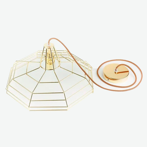 PENDENTE COM CÚPULA SONAR TAMANHO PADRAO  - DOURADO