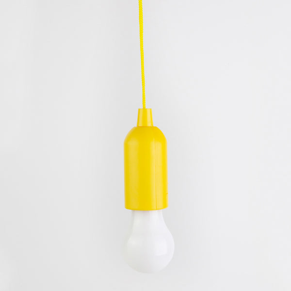 LÂMPADA PORTÁTIL A PILHA/BATERIA AMARELO