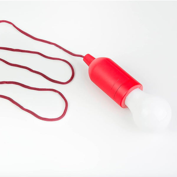 LÂMPADA PORTÁTIL A PILHA/BATERIA VERMELHO