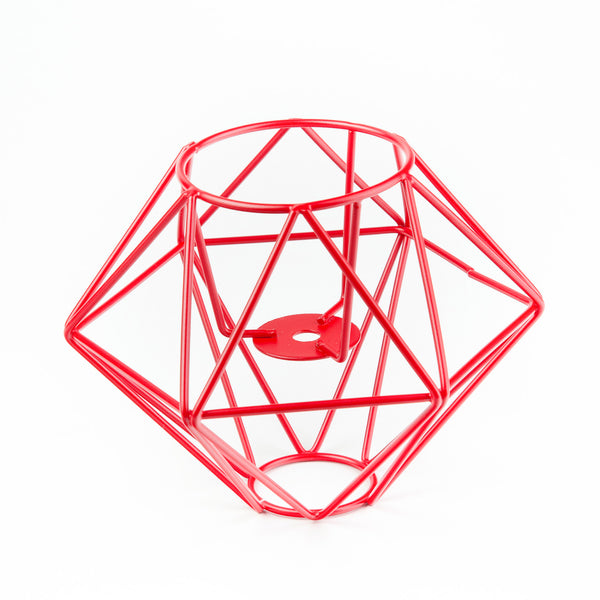 CÚPULA ABAJUR DIAMANTE TAMANHO PADRAO - VERMELHO